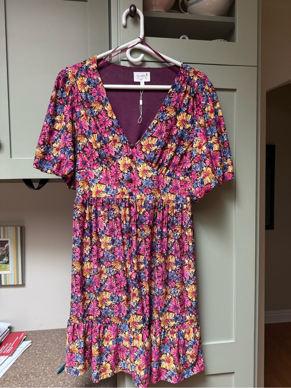Encandilata Floral Mini Dress – Size L | NWOT| Never Worn